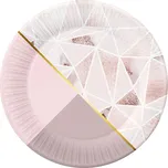 Papírové talířky Rose Chic 6 ks 18 cm