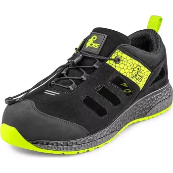 Pracovní oblečení CANIS CXS FIBELINE FLOREA O1 polobotka černá/zelená - 47