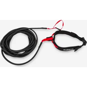 DECATHLON Odporový plavecký popruh ČERNÁ|ČERVENÁ