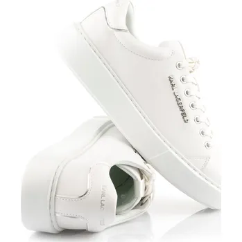 Dámské tenisky TENISKY KARL LAGERFELD MAXI KUP LO LACE III WHITE LTHR / MONO