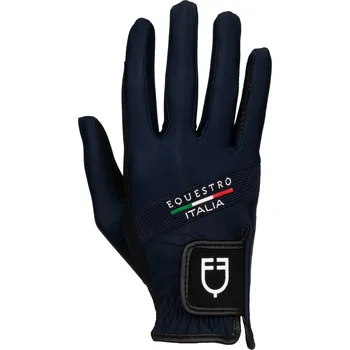Jezdecké rukavice EQUESTRO Rukavice jezdecké X Fise Equestro, navy blazer 8,5
