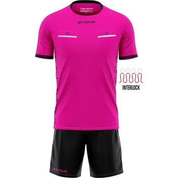 Set pro rozhodčí GIVOVA Kit Flag Fuxia-Black M