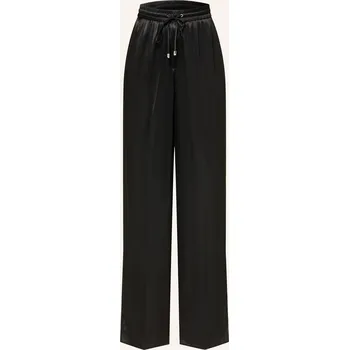 Dámské kalhoty Boss Dámské Marlene Kalhoty Tavati Ze Saténu, černá, 42