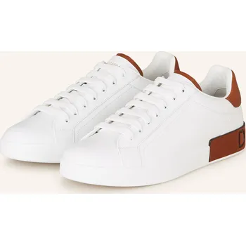 Pánské tenisky Dolce & Gabbana Pánské Sneakersy Portofino, bílá / hnědá, 43