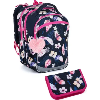 Školní batoh Malý set do školy Topgal COCO, s pírky