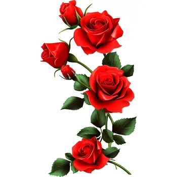 samolepka UV samolepka růže 7x4 cm (UV samolepka s květinami)