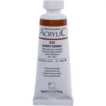 Vodová barva ShinHan Akrylová barva 50 ml Burnt Sienna 553