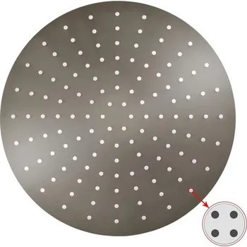 Sprchová hlavice Hlavová sprcha kulatá kovová průměr 30 cm s 4-otvorovými tryskami, metal grey lesklá KS0001/4MGL