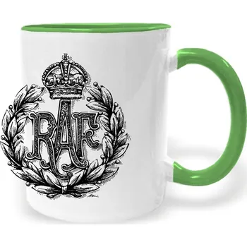 Hrnek - RAF znak - Royal Air Force Barva: Zelená