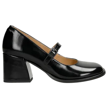 Dámské lodičky Černé Lakované Lodičky Mary Jane Na Stabilním Podpatku Wojas 3516151 40
