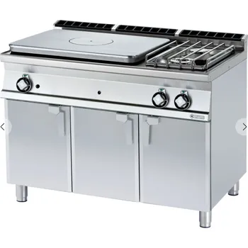 Sporák Plynový sporák tálový 120 s podestavbou TP2-712GP RM GASTRO - 3 zóny