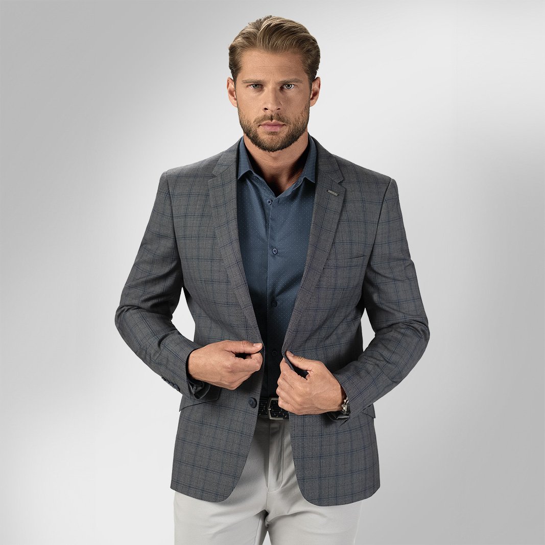 Pánské sako BANDI, model SLIM MAROZZI Basalto