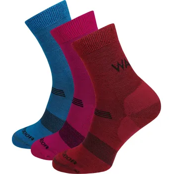 Pánské ponožky Dámské ponožky Warg Merino Hike W 3-pack Velikost ponožek: 39-42 / Barva: mix2