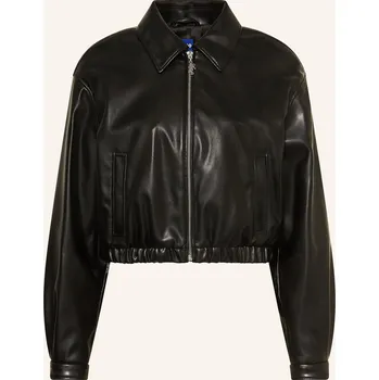 Dámský kabát Hugo Dámský Blouson Autene V Koženém Vzhledu, černá, 40