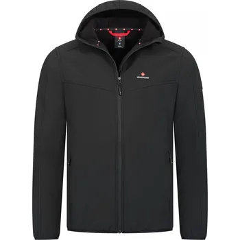 Pánská softshellová bunda HÖHENHORN Lehká outdoorová pánská softshellová bunda HOHENHORN Alpberg Barva: Černá, Velikost: 3XL