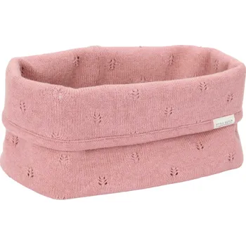 Úložný box Little Dutch Košík pletený velký Pure Pink Blush