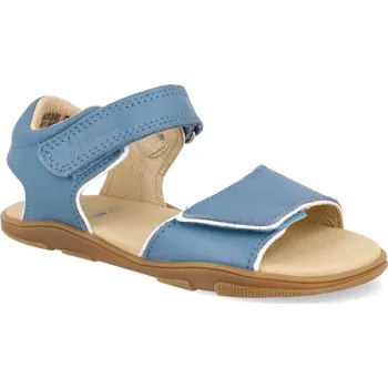 Dívčí sandály Barefoot dětské sandály Koel - Ozu jeans modré Velikost: 28
