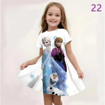 Dívčí šaty Frozen (Ledové království) Dívčí letní šaty na motivy "Ledové království" Motiv: 22, Velikost: 110