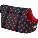 Přepravní taška pro psy HAPPY vzor CHERRY velikost S, L Rozměr: S - 35x21x24 cm