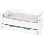 small foot Dřevěná postýlka pro panenku bílá