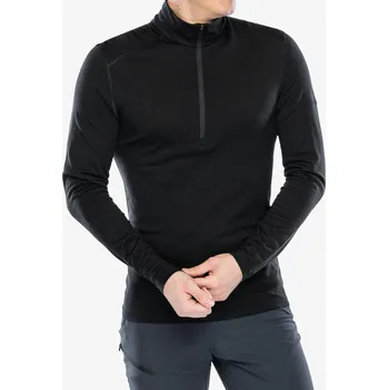 Pánská móda Funkční mikina Icebreaker 200 Oasis L/S Half Zip - black
