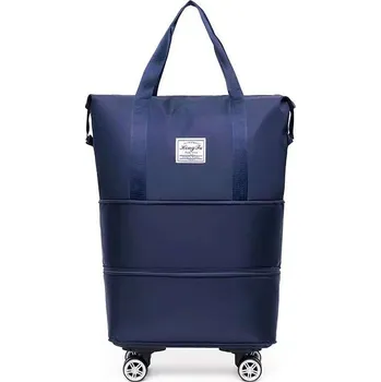 YI NING Cestovní skládací taška s kolečkách G570 Barvy: Tmavě modrá