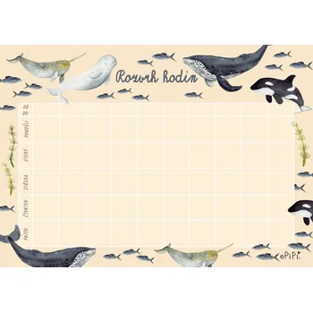 Kalendář ePiPí Rozvrh hodin - Velryby