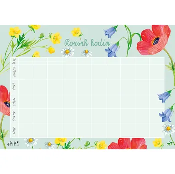 Kalendář ePiPí Rozvrh hodin - Květy