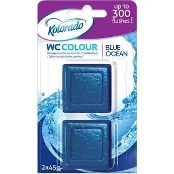 WC čistič KOLORADO WC TABLETA DO SPLACHOVAČE BLUE OCEAN 2X45G