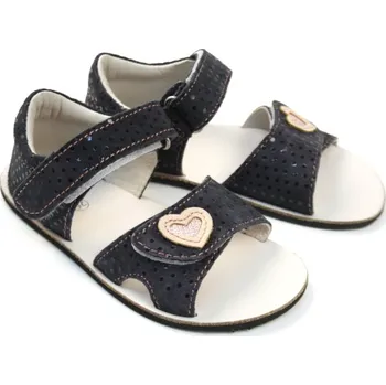 Dívčí obuv Ef Barefoot sandálky Blue EUR 28