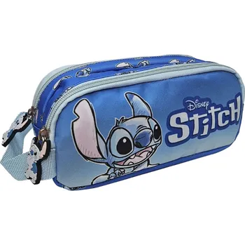 Penál Lilo a Stitch Penál Disney Stitch dvojité pouzdro modré