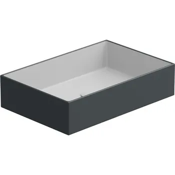 Umyvadlo Umyvadlo na desku Zenith FS 60 keramické, dvoubarevné, 60x40 cm, ZELAVFS60BI000028