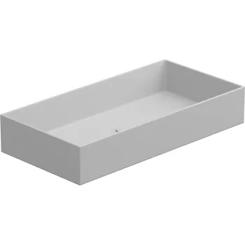 Umyvadlo Umyvadlo na desku Zenith FS 80 keramické, bílé matné, 80x40 cm, ZELAVFS80001