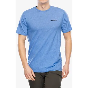Pánské tričko Tričko s potiskem Patagonia P-6 Logo Responsibili-Tee - abundant blue