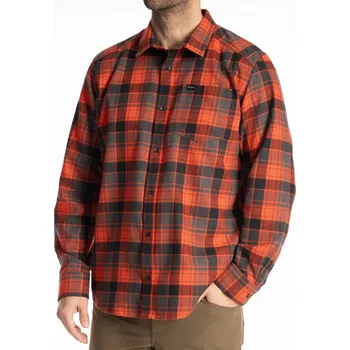 Pánská košile KLIM Cottonwood středně silná flanelová košile Červená S