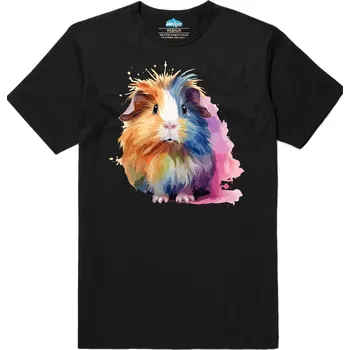 Pánské tričko Pánské tričko Barevné Morče (Velikost: S, Barva: Černá)