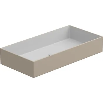 Umyvadlo na desku Zenith FS 80 keramické, dvoubarevný, 80x40 cm, ZELAVFS80BI000034