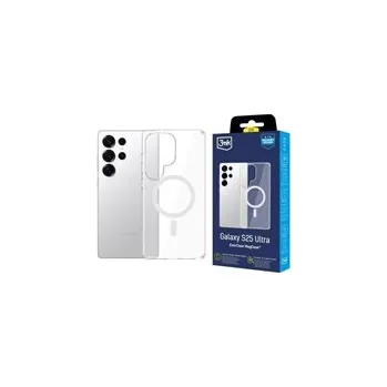 Pouzdro na mobilní telefon 3mk ochranný kryt EverClear Magcase pro Samsung Galaxy S25 Ultra
