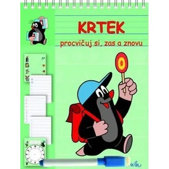 Zvýrazňovač Krtek 2 - Stíratelné listy A5 s popisovačem - Procvičuj si, zas a znovu - Kateřina Miler