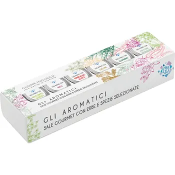 Kuchyňská sůl Gurmánská sůl s bio bylinkami 6x25g Giuseppe Macciocu s.n.c.