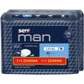 Inkontinenční vložka Seni Man Normal Level 2 inkontinenční vložky pro muže 1+1, 2x15 ks
