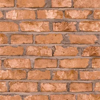 Tapeta Vliesové tapety červená cihla s šedou spárou