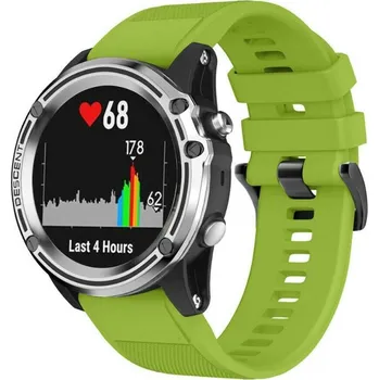 eses Silikonový řemínek pro Garmin - Zelený, QuickFit 20 mm