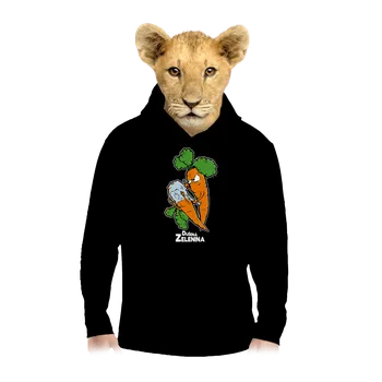 Chlapecká mikina Bastard Dušená zelenina dětská mikina klokanka Black