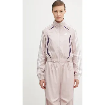 Dámská mikina Mikina adidas Originals Slim Tracktop dámská, růžová barva, s aplikací, KE9787, XS, 39X