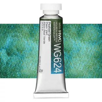 Vodová barva Akvarelová barva Holbein Granulating 15 ml - Peafowl Green