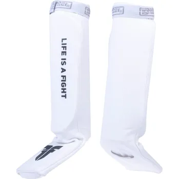 Chránič holeně pro bojový sport Látkové chrániče holení a nártů Fighter - bílá, FSG1401-01 S