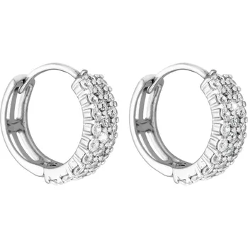 Náušnice Bealio BEALIO Stříbrné náušnice ZÁŘIVÉ KROUŽKY 03-07337-3554