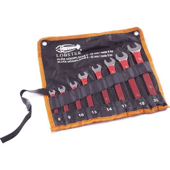 Lobster Klíče očkoploché 8-22mm, PVC, sada 8ks