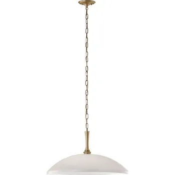 Kichler KL-DELAROSA-P-WH - Lustr na řetězu DELAROSA 1xE27/60W/230V bílá/mosaz